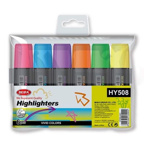 Perfect Dealz Multicolour Pack of Highlighters (6pcs)