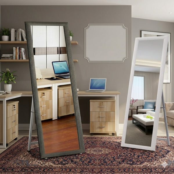 European Style Wood Full Length Floor Mirror