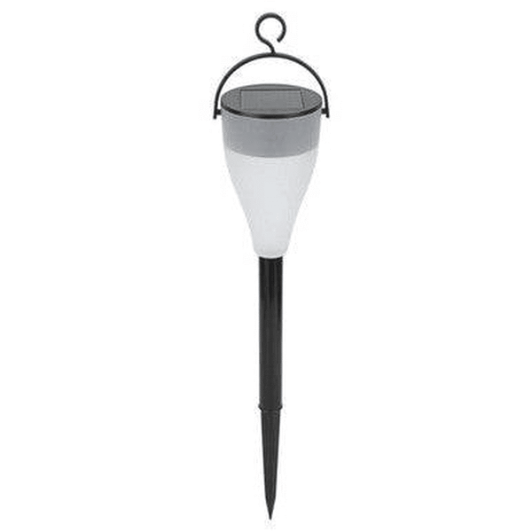 Sun Glow 6 Pack Solar Garden Light Set solar garden light with hook and stake for outdoor illumination.