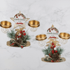 Festive Christmas Table Candleholder Set image 0