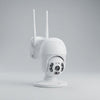 V380 Pro PTZ Outdoor Security Camera showing sleek design and dual antennas for enhanced connectivity.