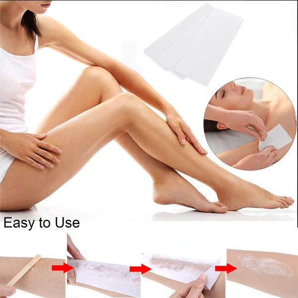 Perfect Dealz 100 pcs Non Woven Hair Removal Paper Depilatory Wax Strips