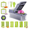 14 Piece Multifunctional Vegetable Slicer with multiple blades and attachments for easy meal prep