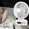 Perfect Dealz Solar-Powered Fan with Bluetooth Speaker & LED Light