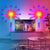 USB Firework LED Night Light with App and Music Sync illuminating a room with vibrant colors and fireworks display