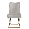 Perfect Dealz Velvet Blossom Button Back Dining Chair