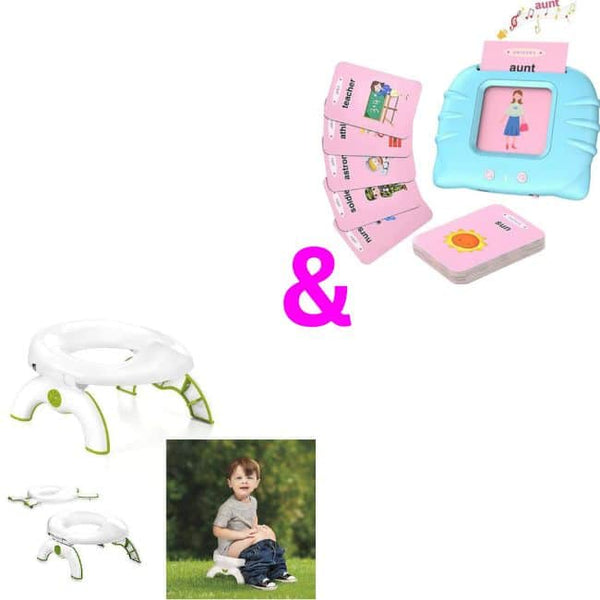 Kiddies Potty Trainer Plus Educational Audible Card Reading Toy image 0