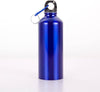 750ml Aluminum Sports Water Bottle in blue, designed for hydration during workouts and outdoor activities.