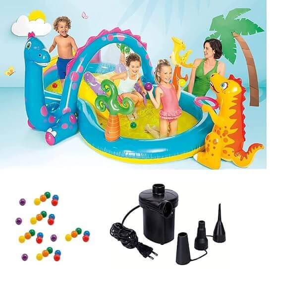 Perfect Dealz Dinoland Inflatable Kids Swimming Pool