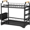 Perfect Dealz 2 Tier Dish Drainer Rack with Drip Tray