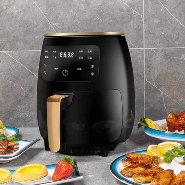 Perfect Dealz 6L Black and Rose Gold Air Fryer