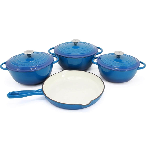 Perfect Dealz 7pcs Enamel Cast Iron Cookware Set