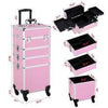 4 in 1 Professional Aluminium Makeup Cosmetics Travel Case image 3