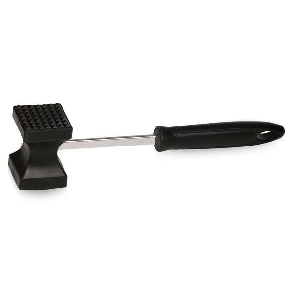 Meat hammer kitchen tenderiser tool with ergonomic handle and textured head for easy meat preparation.