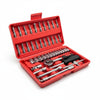 46-Piece All-in-One Socket Wrench Tool Set with Storage Case