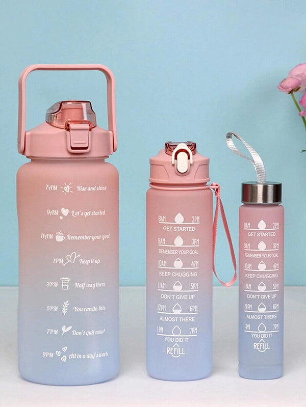 Set of 3 Motivational Water Bottles image 3