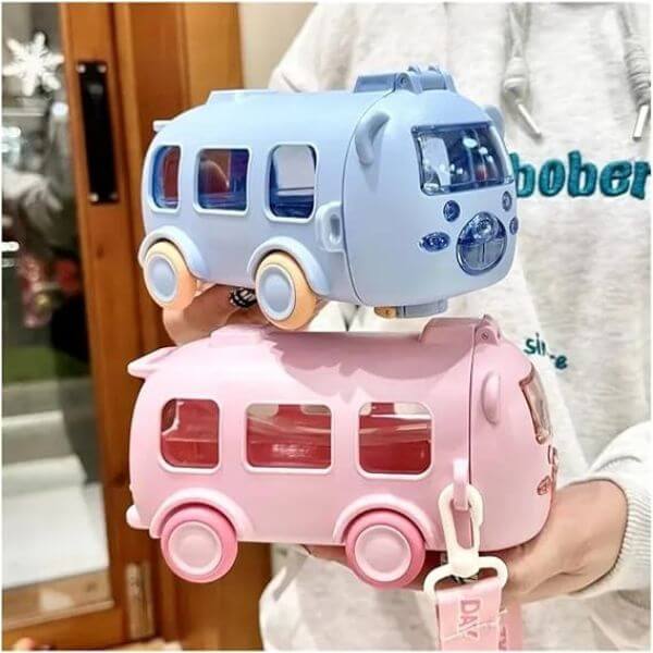 500ml Cute Bus Water Bottle for Kids image 2
