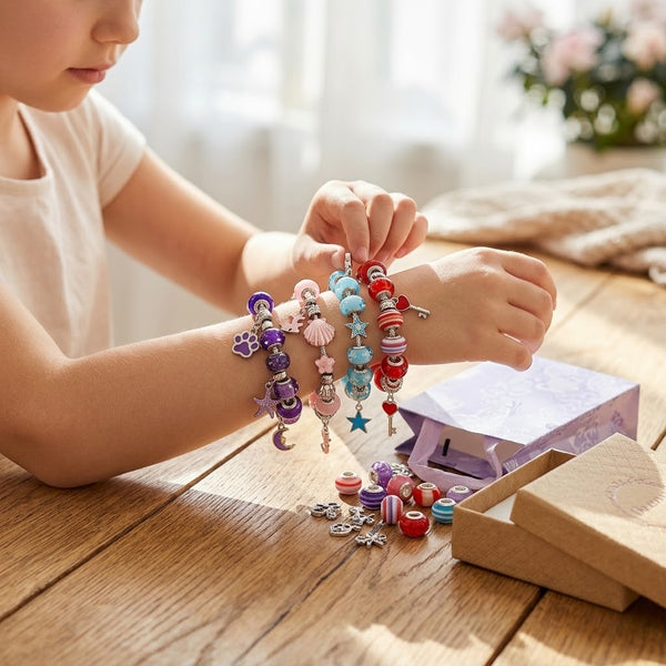 DIY Charm Bracelet Making Kit for Girls