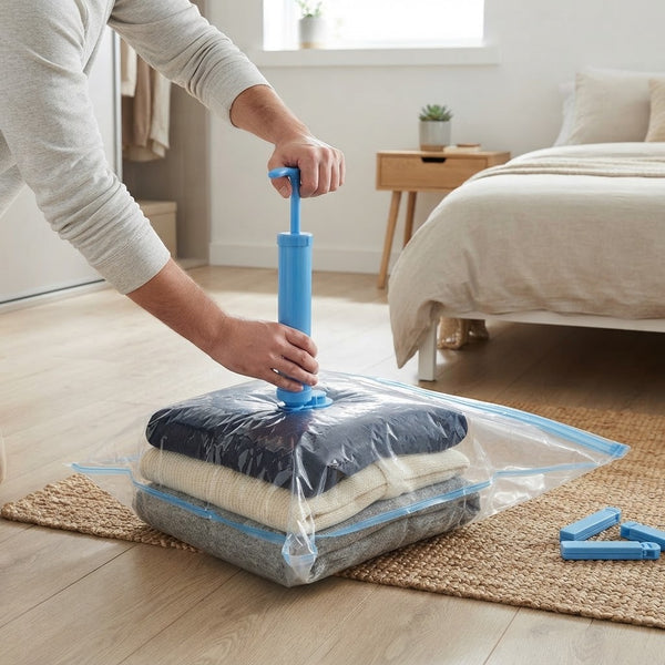 5-Pack of Vacuum Storage Compression Bags