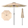 Perfect Dealz Outdoor Patio Table Umbrella with LED Light