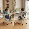 A child using a laptop on a Professional Student Homework Learning Chair in a bright study room.