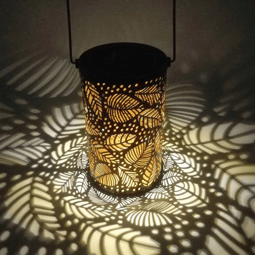 Leaf Hanging Solar Lantern image 3