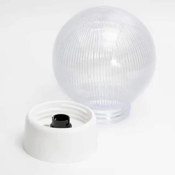 Clear Ribbed Ready Light Gallery and Bowl Lamp image 0