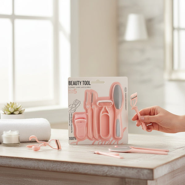 5-Piece Makeup and Grooming Kit