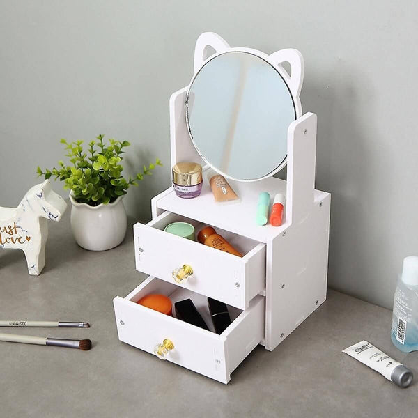 Perfect Dealz Multifunctional Cosmetic Storage Box With Mirror