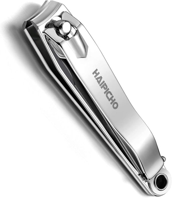 Large Stainless Steel Nail Clipper with a sleek design for precise nail trimming.
