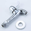 Chrome Zinc Alloy Outdoor Garden Water Valve, durable tap with smooth operation for outdoor plumbing.