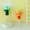 Colorful Portable Handheld Atmosphere Projectors casting galaxy lights on a wall in a bright room setting.