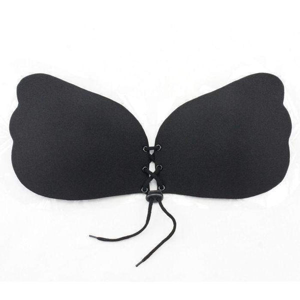 Front Draw String Cleavage Adhesive Bra image 0