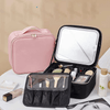 Portable Make Up Organizer Storage Box with LED Light and Mirror image 0