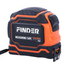 High Visibility Impact Resistant Tape Measure with sturdy rubberized housing and high contrast markings for easy visibility.