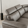 Modern L-Shape Sectional Lounge Suite with comfortable leather cushions and stylish design.