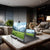 Folding HD Phone Smartphone Magnifier Screen Amplifier on a coffee table in a cozy living room setting.
