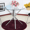 Perfect Dealz Clear View Round Glass Dining Table