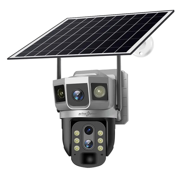 Perfect Dealz 4G Dual-Lens Solar CCTV Camera for Surveillance