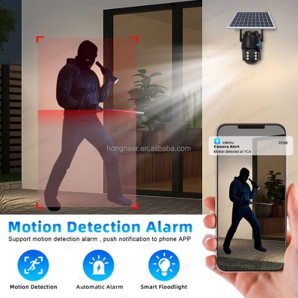 Perfect Dealz 5MP Solar-Powered Wireless Security Camera – 4G Outdoor PTZ