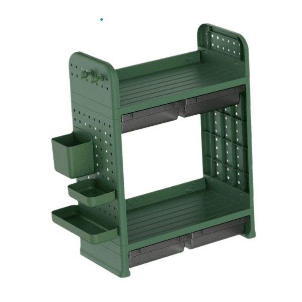 Perfect Dealz Double Layer Desktop Storage Rack Organizer
