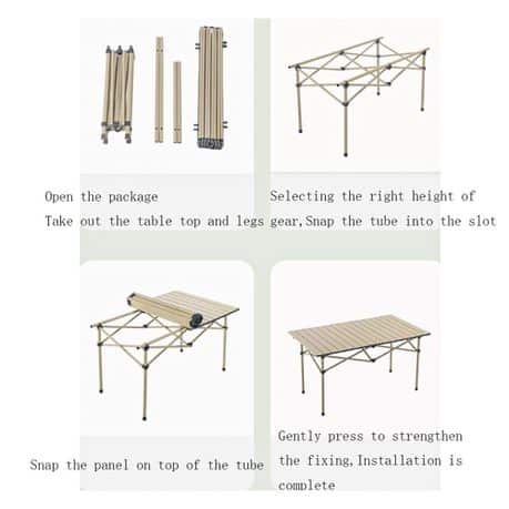 Portable Camping Table-Wooden image 3