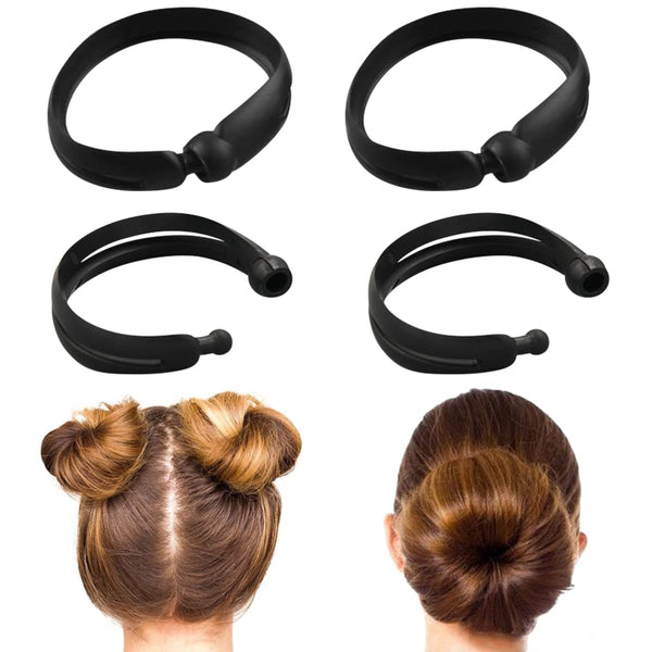 2 pcs DIY Hair Styling Pigtails Braids Clip Set featuring hair clips for easy bun and braid styles.