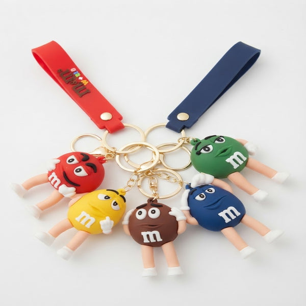 3D Candy Character Keychain featuring colorful character designs and keyring attachment.