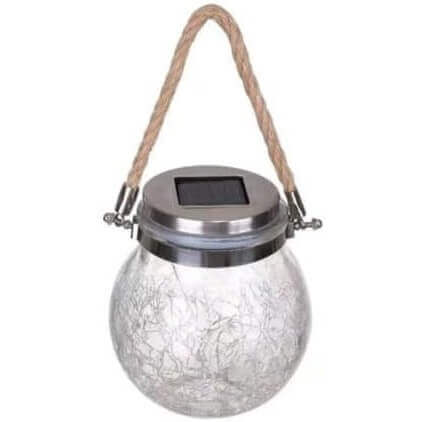 Solar Crystal Crack Ball Glass Night Light image 1