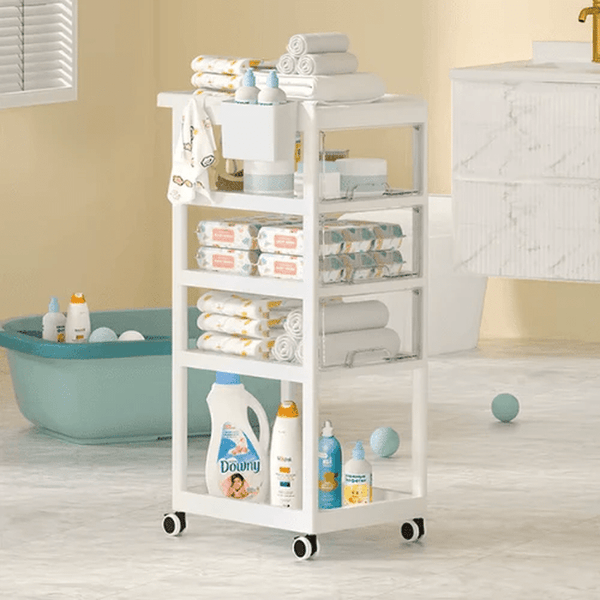 4-Tier Nursery Storage Rack for Newborn Items image 6