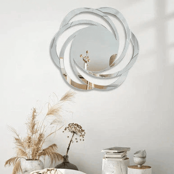 Perfect Dealz Swirl Flow Frameless Wall Mirror