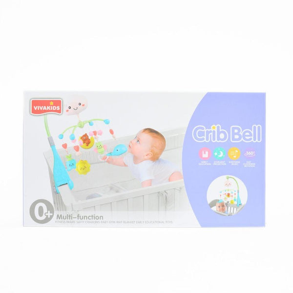 Rotating Musical Baby Crib Mobile with Projection, featuring colorful baby toys and soothing sounds for infants.