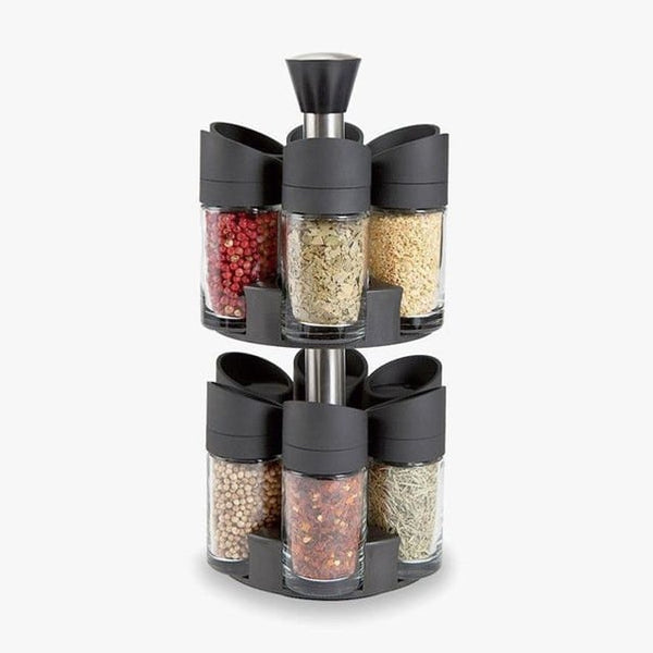 12 Pieces Double Layer Spice Rack Set image 1