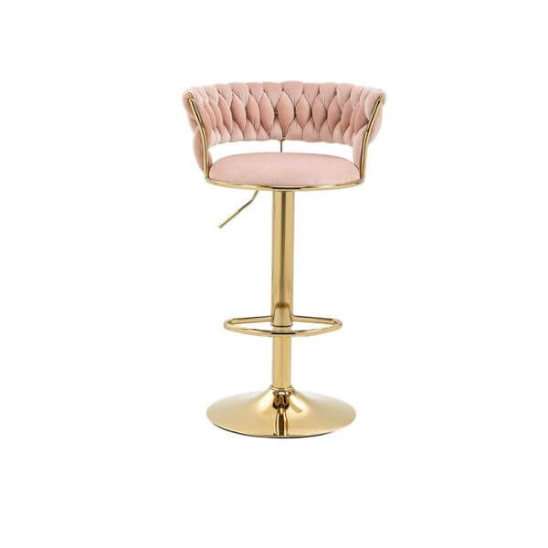 Velvet Swivel Luxury Bar Stool image 8